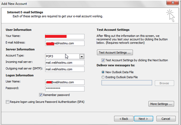 Cara Setting Mail Client Melalui Outlook