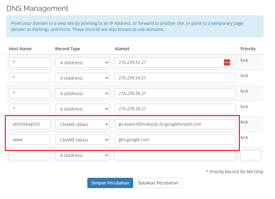 Cara Menghubungkan Domain Ke Blogger - Blog Hoster.co.id